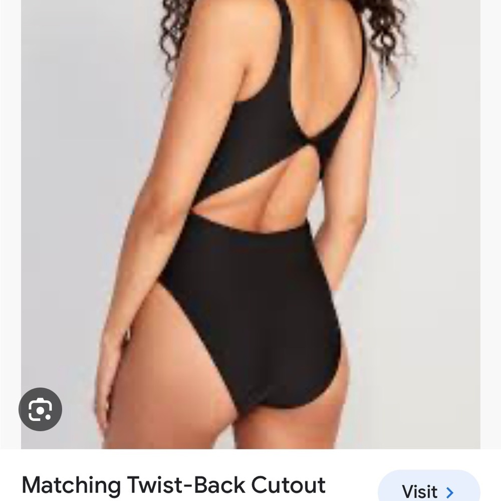 Old Navy Twist Back Cutout One Piece Swimsuit 2X - Picture 2 of 7